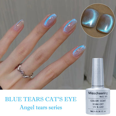 Aurora Blue Tears Cat Eye Magnetic